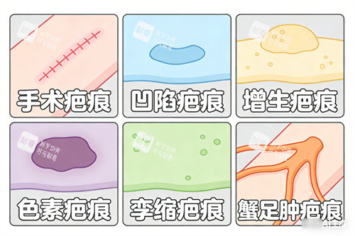 不同疤痕疤痕类型.jpg 不同疤痕疤痕类型.jpg