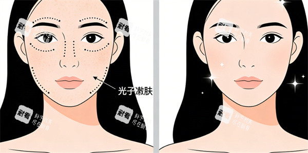 光子嫩肤操作前后对比示意图.jpg 光子嫩肤操作前后对比示意图.jpg