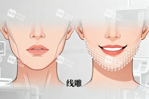脸部埋线提升卡通图.jpg 脸部埋线提升卡通图.jpg