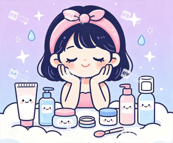 皮肤护理卡通图.png 皮肤护理卡通图.png